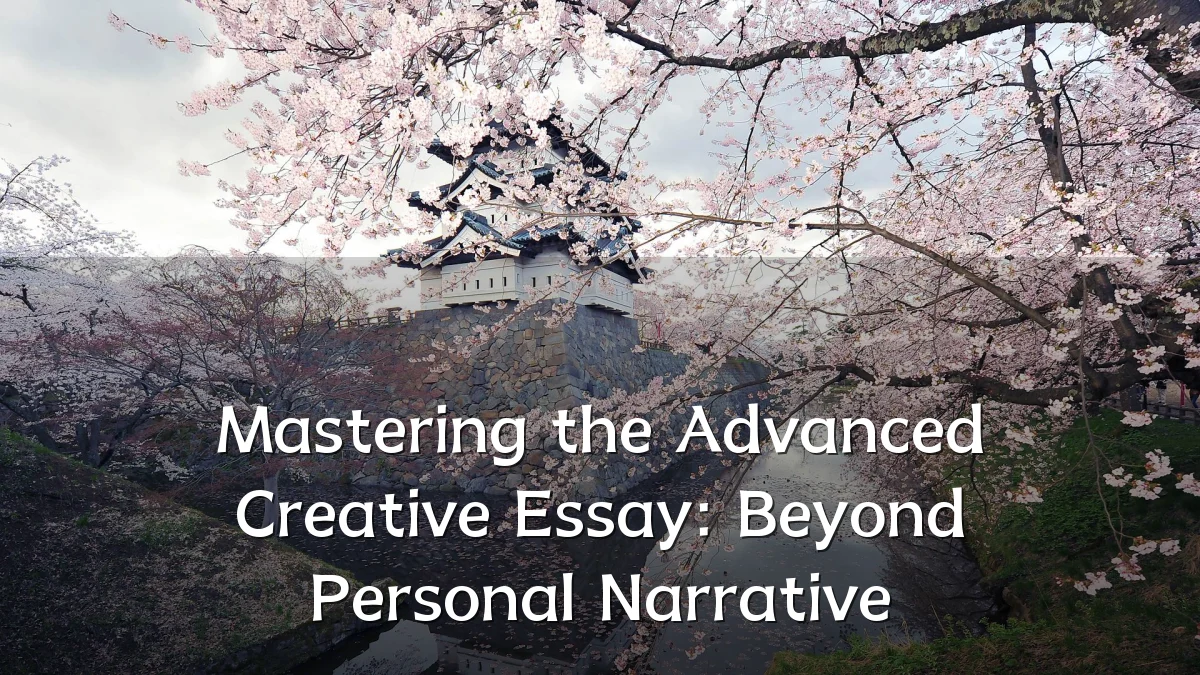 Mastering the Advanced Creative Essay: Beyond Personal Narrative