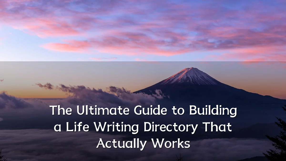 The Ultimate Guide to Building a Life Writing Directory That Actually Works