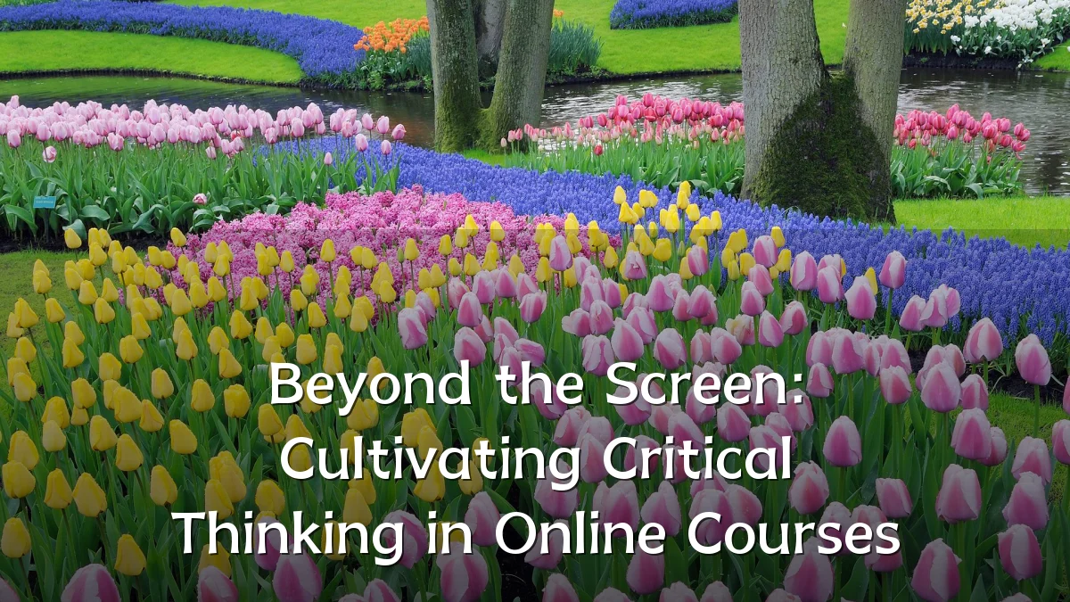 Beyond the Screen: Cultivating Critical Thinking in Online Courses