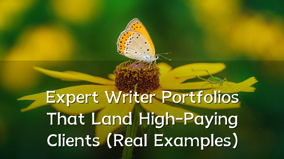 Expert Writer Portfolios That Land High-Paying Clients (Real Examples)