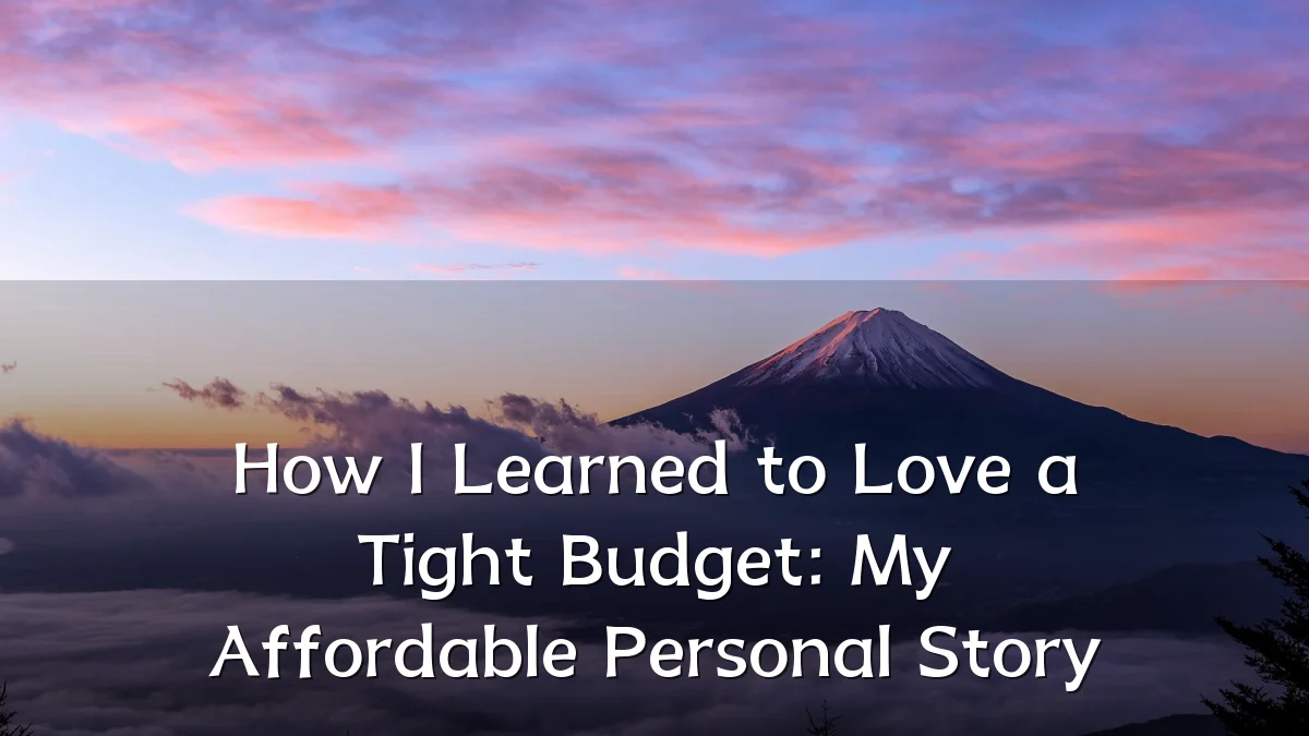 How I Learned to Love a Tight Budget: My Affordable Personal Story