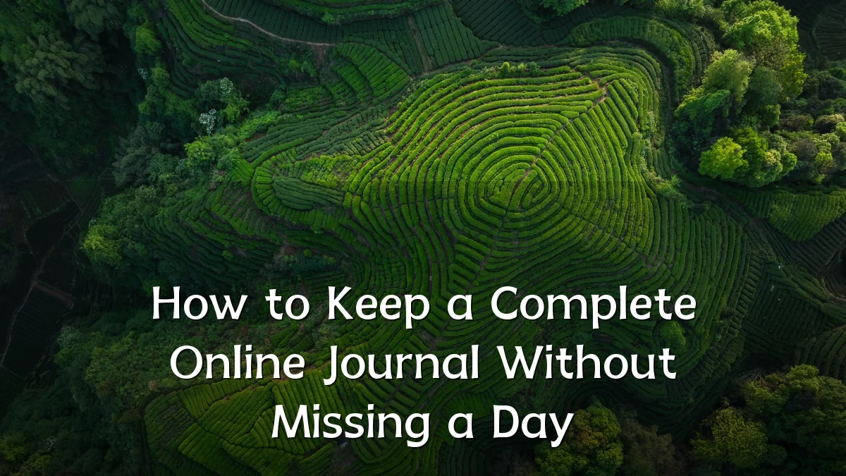 How to Keep a Complete Online Journal Without Missing a Day