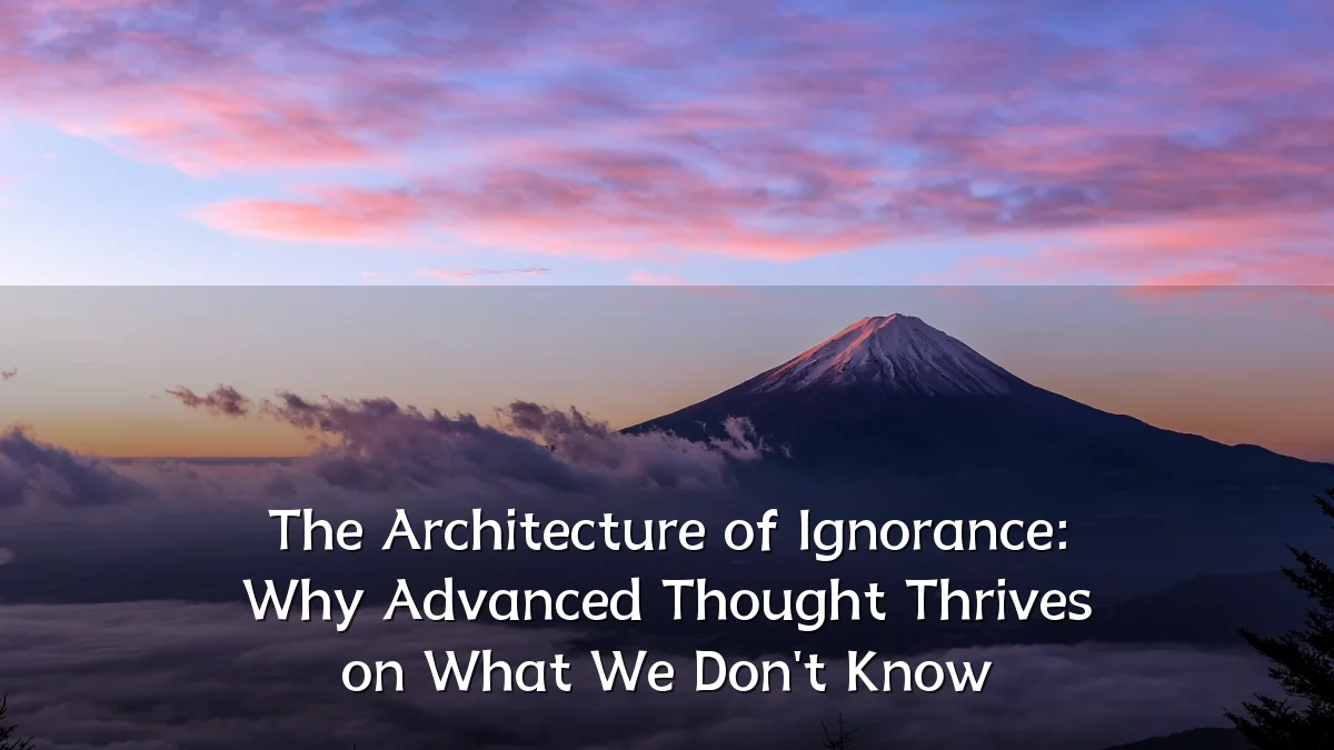 The Architecture of Ignorance: Why Advanced Thought Thrives on What We Don't Know