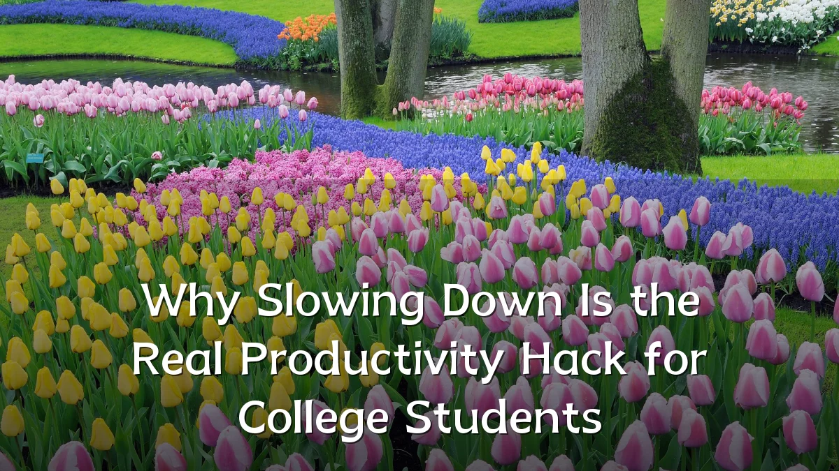 Why Slowing Down Is the Real Productivity Hack for College Students