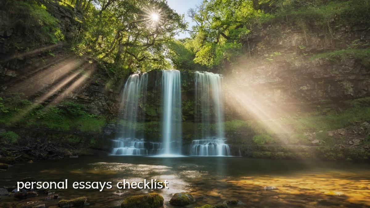 personal essays checklist