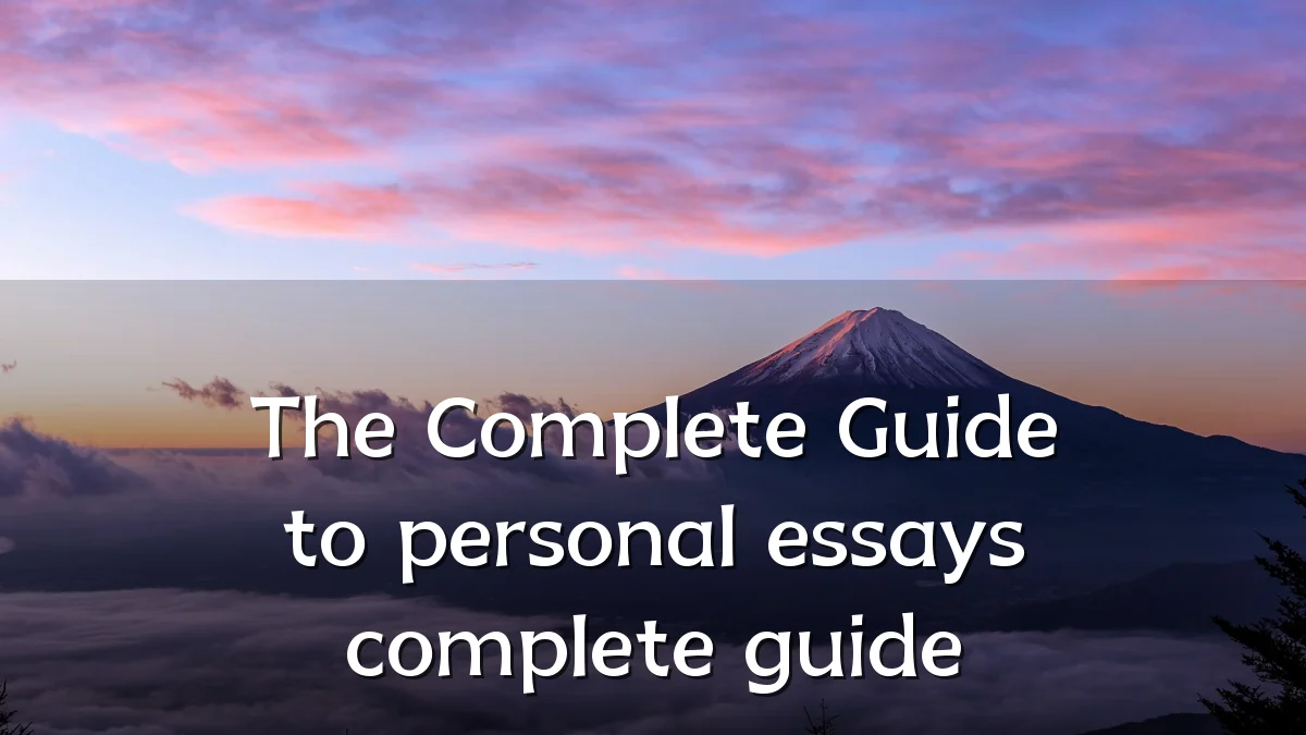 The Complete Guide to personal essays complete guide